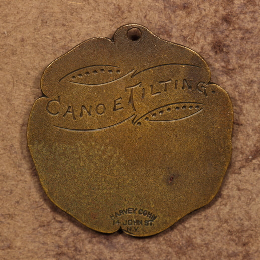 Watersports Competition Award Bronze Medal - Canoe Tilting - "Red G" - 1912 - EF