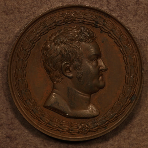 Germany 1825 Zodiac "Helios on Quadriga" Bronze Medal - 41.5mm