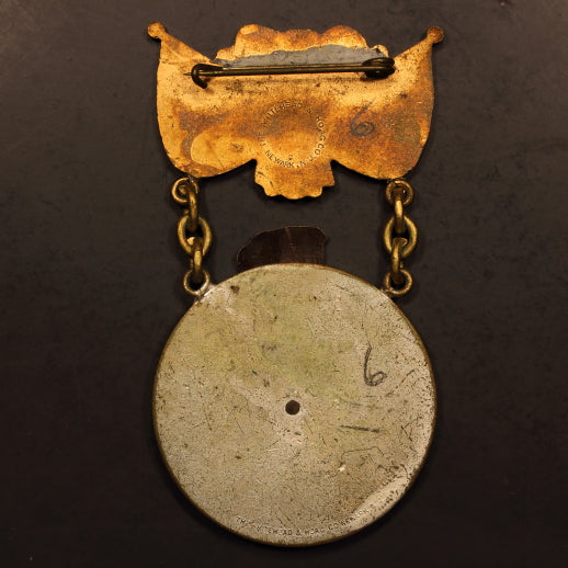 GAR Delegate Badge Denver 1905 w/ Rodeo Bucking Bull - By Whitehead & Hoge
