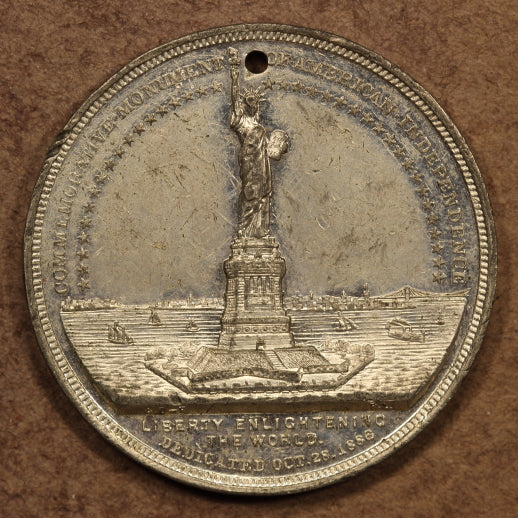 USA - Bartholdi Statue of Liberty Dedication Medal 1886 Pewter
