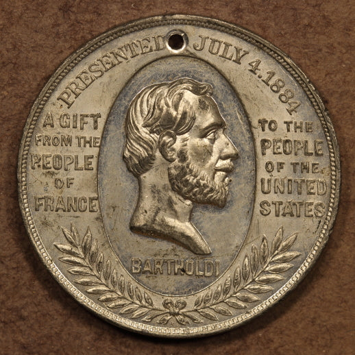 USA - Bartholdi Statue of Liberty Dedication Medal 1886 Pewter