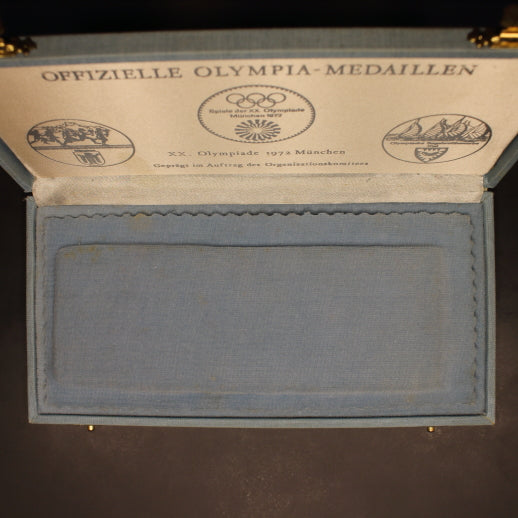 Germany 1972 Munich Olympics Official 4pc Pure Silver Medallion Set in Box