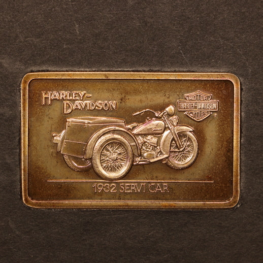 USA - Harley-Davidson 1932 Servi-Car - 43g Pure Silver Ingot w/ Orig Card & Cert