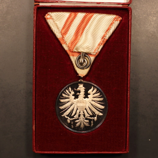 Austria Innsbruck 1964 Winter Olympics Service Award - Original Box w/ Ribbon