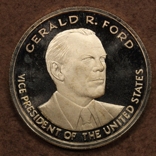 USA Gerald R. Ford 1st VP then President Never to be Elected Silver Medal 26.7g