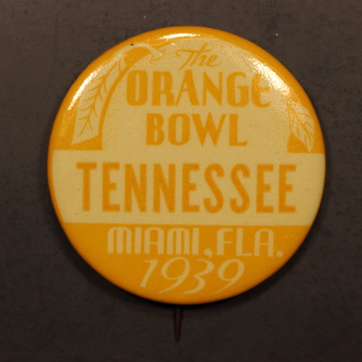 University of Tennessee Orange Bowl 1939 Miami, Florida - Vintage Pin