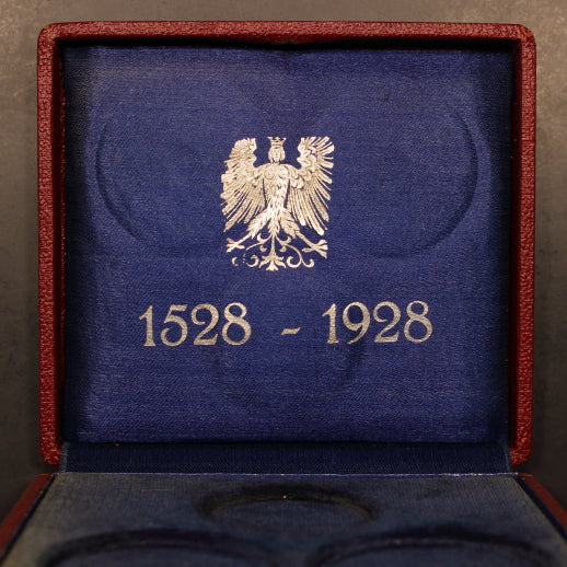 Germany 1928 "400 Years" Albrect Durer Commemorative Silver Medals w/ Box - 3pcs