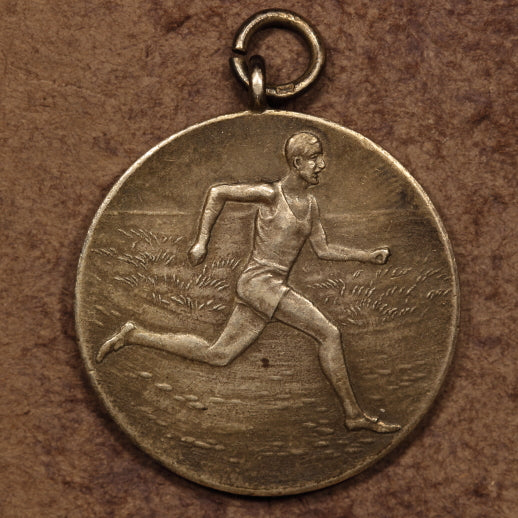 Great Britain Award Medal X-Country Runner ND(c.1900's) 33mm Sterling Silver VF