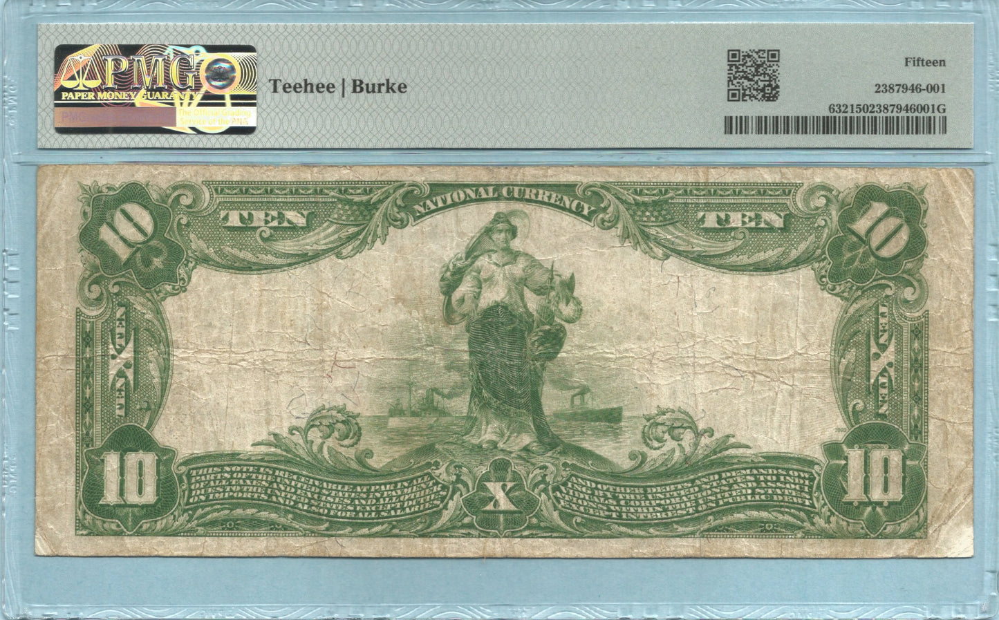 $10 National Currency 1902-PB - Ch#11130 - 1st National Bank, Mesa, AZ - PMG 15