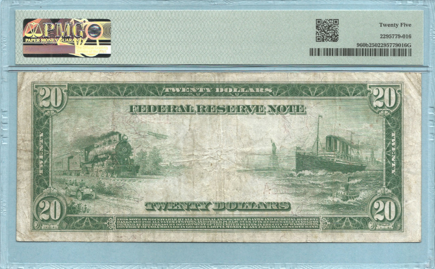 $20 Federal Reserve Note 1914 - Fr#960b - (I) Minneapolis - PMG 25