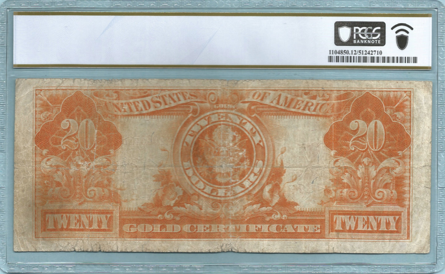 $20 Gold Certificate 1922 - Fr#1187 - PCGS 12