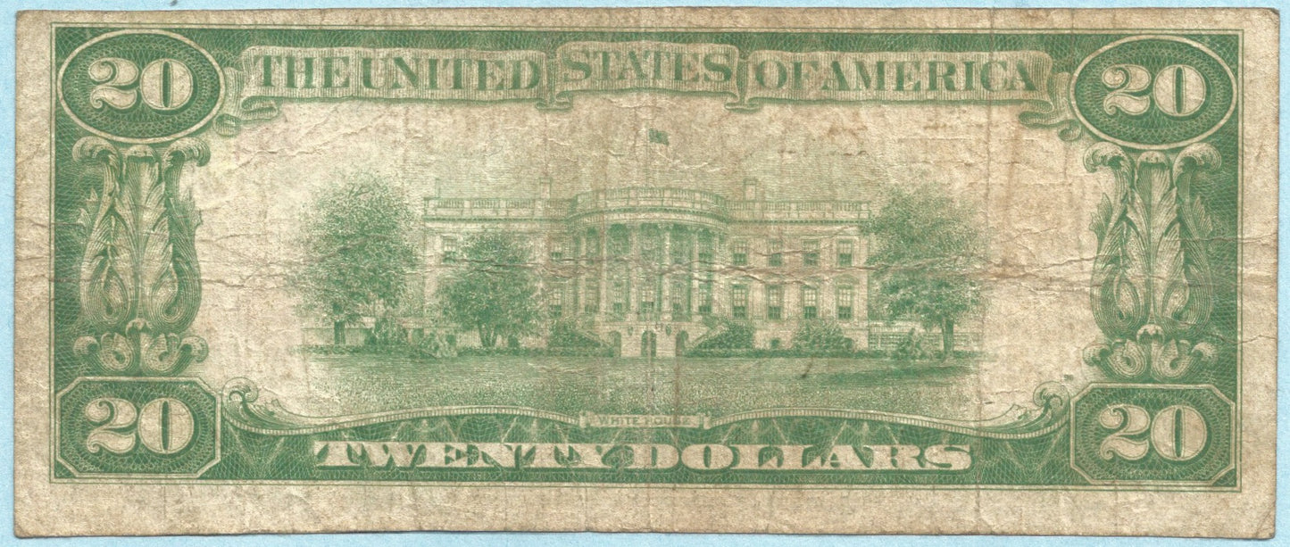 $20 National Currency 1929-T1 - Ch#5259 - Citizens NB, McConnelsville, OH - F+