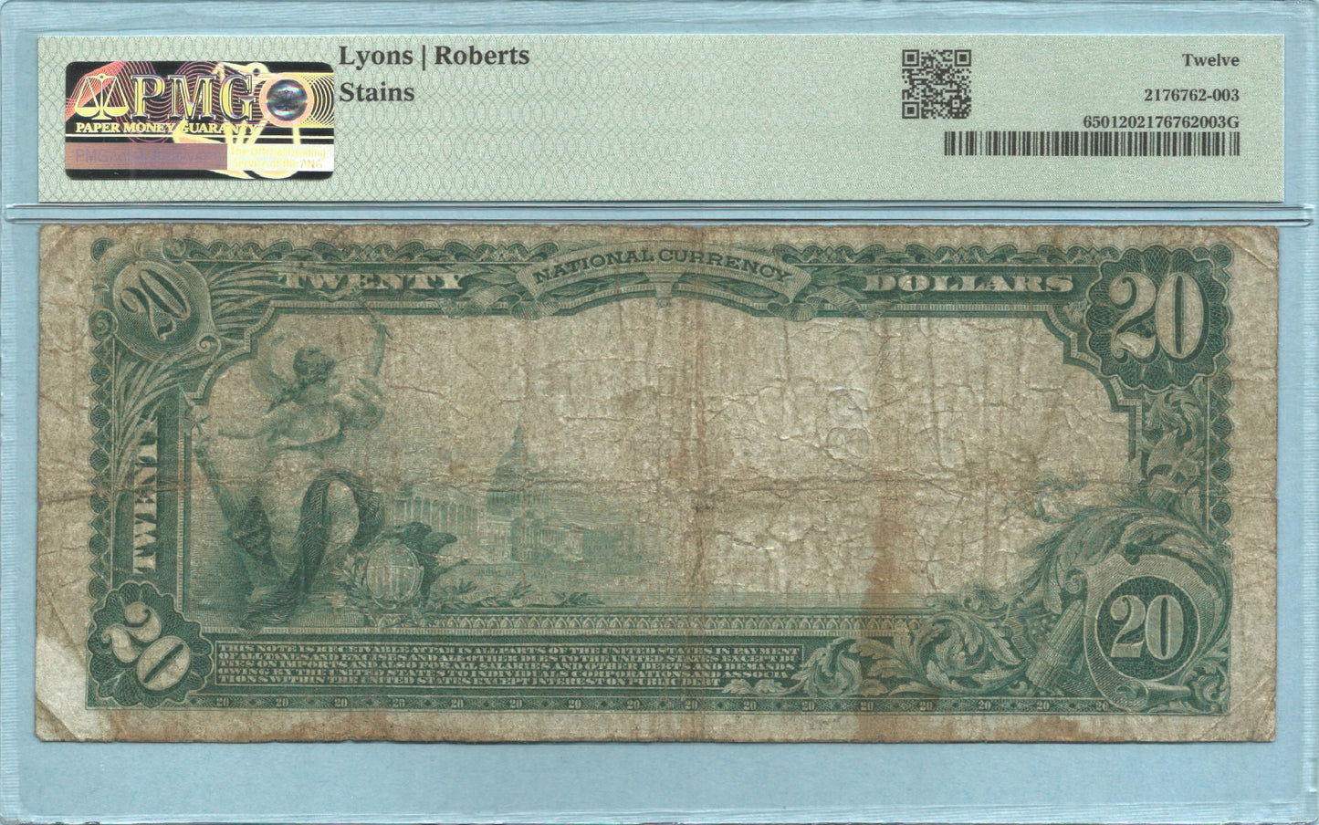 $20 National Currency 1902-PB - Ch#2880 - Utah NB, Ogden, UT - PMG 12