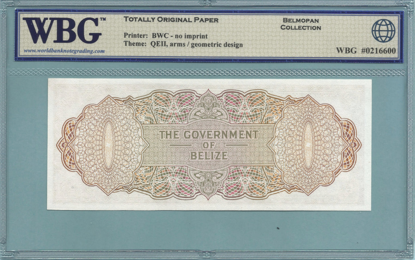 Belize 20 Dollars 1.1.1976 - P#37c - WBG 67 TOP