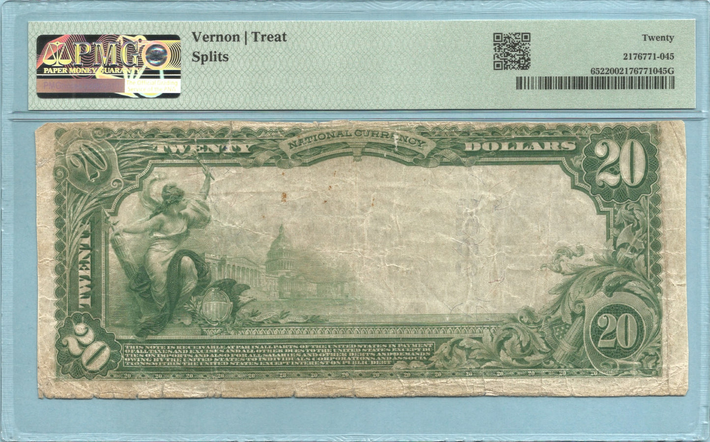 $20 National Currency 1902-PB Ch#9626 - Coast National Bank, Fort Bragg, CA - PMG 20