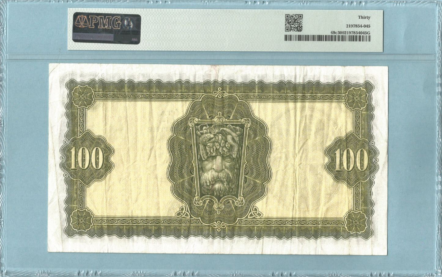 Ireland 100 Pounds - 4.4.1977 - P#69c - PMG 30