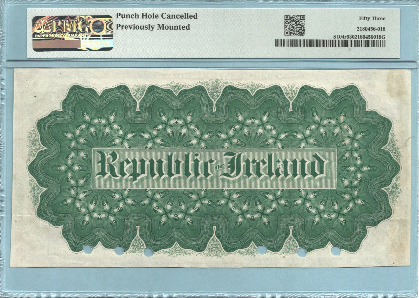 Ireland 50 Dollars 1866-1919 - P#S104r - PMG 53