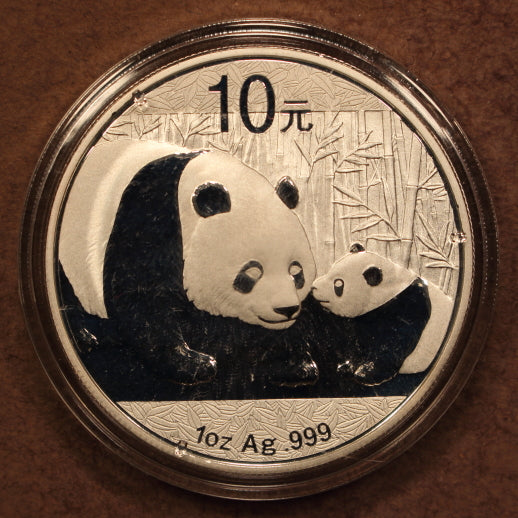 China 10 Yuan 2011 Panda - 1oz .999 Silver - GemBU