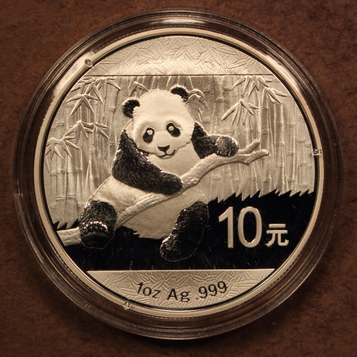 China 10 Yuan 2014 Panda - 1oz .999 Silver - GemBU