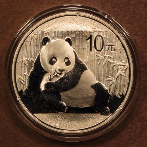 China 10 Yuan 2015 Panda - 1oz .999 Silver - GemBU