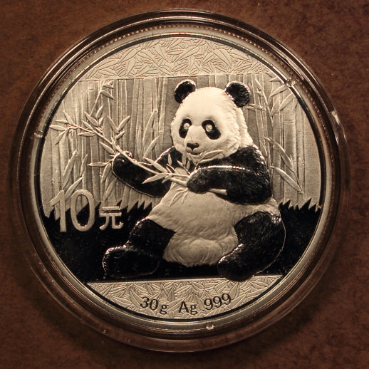 China 10 Yuan 2017 Panda - 30g .999 Silver - GemBU