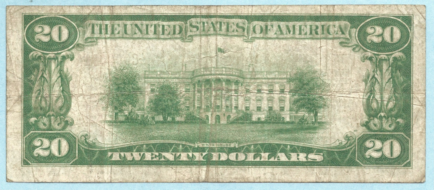 $20 National Currency 1929-T1 - Ch#1334 - National Hamilton Bank, Hamilton, NY - VF+