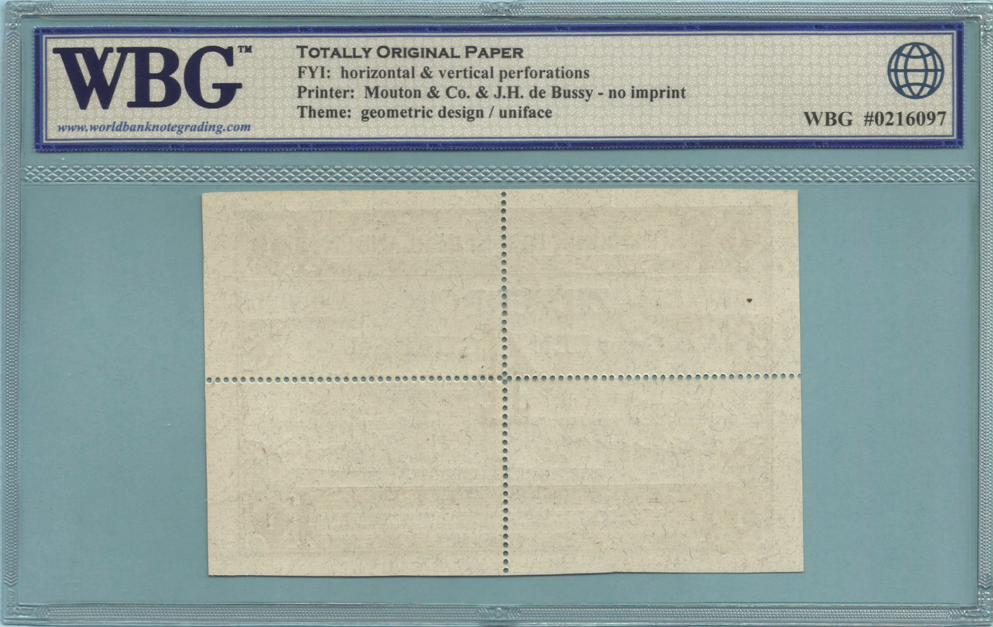 Netherlands Gulden 1.5.1916 - P#8p - PROOF - WBG 65 TOP