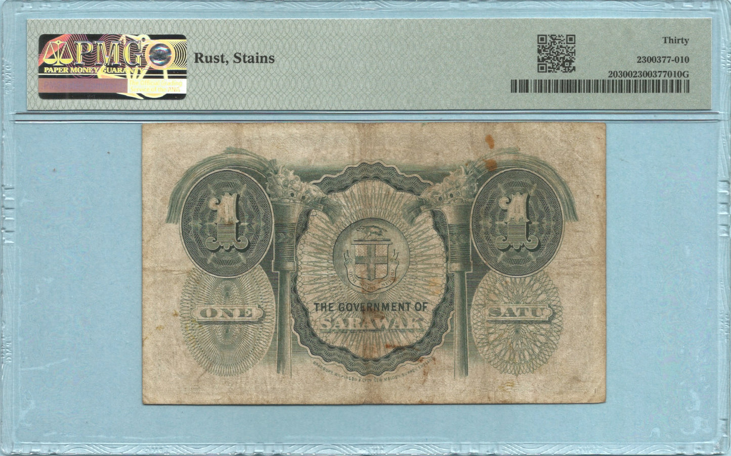 Sarawak Dollar 1.1.1935 - P#20 - PMG 30